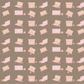 pattern seamless set of labtop element pastel color. vector illustration eps10 Royalty Free Stock Photo