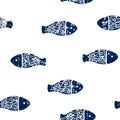 Seamless vector illustration, fishes