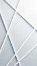 Minimalist Geometric White Lines Intersecting on a Soft Blue Gradient Background Abstract Pattern with Subtle Shadows and Royalty Free Stock Photo
