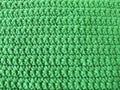 Pattern from single crotchet stitch in green