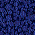 Autumn leaves on orange backgroundpattern of small abstract trees on blue background