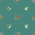 Pattern sports balls. Vector