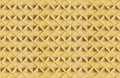 Square gold pattern Royalty Free Stock Photo