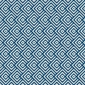 Seamless Geometric Blue and White Striped Squares Pattern Background Royalty Free Stock Photo