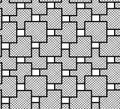 The pattern of squares checkered