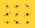 Pattern with stars, meteoroids comets or asteroids