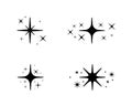 Pattern with stars, meteoroids comets or asteroids