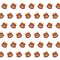 Samurai skull - sticker pattern 21