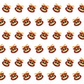 Samurai skull - sticker pattern 38