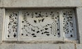 Pattern on stone in Phat Diem Cathedral. Phat Diem Stone Cathedral is one of the most famous and beautiful churches in Vietnam. It Royalty Free Stock Photo