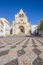 Pattern in stones in front of the cathedral of Elvas Royalty Free Stock Photo