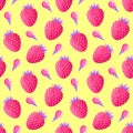 Pattern with strawberries and ice cream