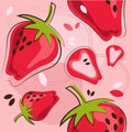 Pattern of strawberry