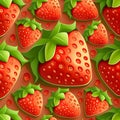 strawberry themed pattern