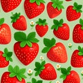 strawberry themed pattern