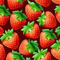 strawberry themed pattern