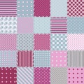 Pattern in the style of patchwork in a combination of pink and gray