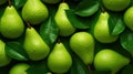 Pattern Sweet green pear fruit