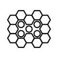 Pattern System Black And White Icon Illustration