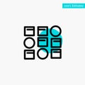 Pattern, System, Data Science, Pattern System turquoise highlight circle point Vector icon