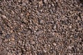 Pattern texture of small white and Grey pebbles gravel rocks an Royalty Free Stock Photo
