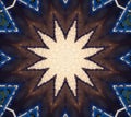 Kaleidoscope in Light and Dark and Soft Brown, Light and Dark and Soft Creme, Light and Dark and Soft Beige, Dark and Navy Blue