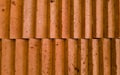 Pattern of textured brown brick on the wall Royalty Free Stock Photo