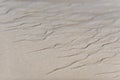 Pattern and textures in the sand on a beach on Sylt island Germany Royalty Free Stock Photo