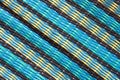 Pattern of Thai style mat woven from plastic Royalty Free Stock Photo
