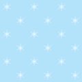 Pattern thin snowflakes on light blue