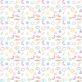 Pattern thing on sky color vector Royalty Free Stock Photo
