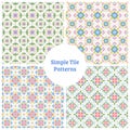 Set of 4 Tile Patterns