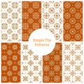 Seamless Tile Pattern Set Royalty Free Stock Photo