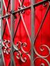 A pattern of tipical old house windows shields in old part of MÃ¡laga Royalty Free Stock Photo