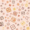Pattern with topographic icons. Vector abstract steamless illustration Royalty Free Stock Photo