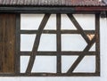 Pattern of traditional half-timbered house wall Royalty Free Stock Photo