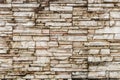 Pattern of travertine natural stone wall texture and background Royalty Free Stock Photo