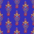 Pattern with uzbek ornament Royalty Free Stock Photo