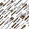 Pattern from various Carpentry Royalty Free Stock Photo