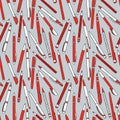 Pattern of the various pens and pencils Royalty Free Stock Photo