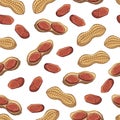 Pattern peanut Royalty Free Stock Photo