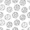 Ice cream balls pattern