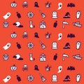 Pattern vector halloween Royalty Free Stock Photo
