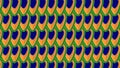 Pattern of vector Illustration with the colors of peacock in Ind Royalty Free Stock Photo