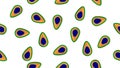 Pattern of vector Illustration with the colors of peacock in Ind Royalty Free Stock Photo