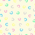 Pattern vector seamless with circle brush Royalty Free Stock Photo