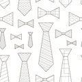 Pattern of Vector Ties and Bow Ties