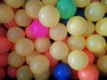 Pattern view of colourful plastic ball for numeration learning. Education and fun learning