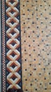 Vintage hexagonal ceramic tiles floor Royalty Free Stock Photo