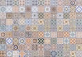 Pattern of vintage style wall tile texture Royalty Free Stock Photo